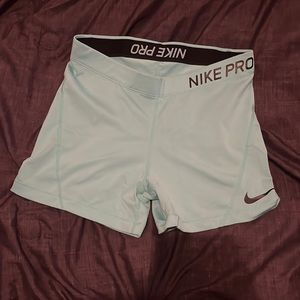 Neon Blue Nike Pro spandex